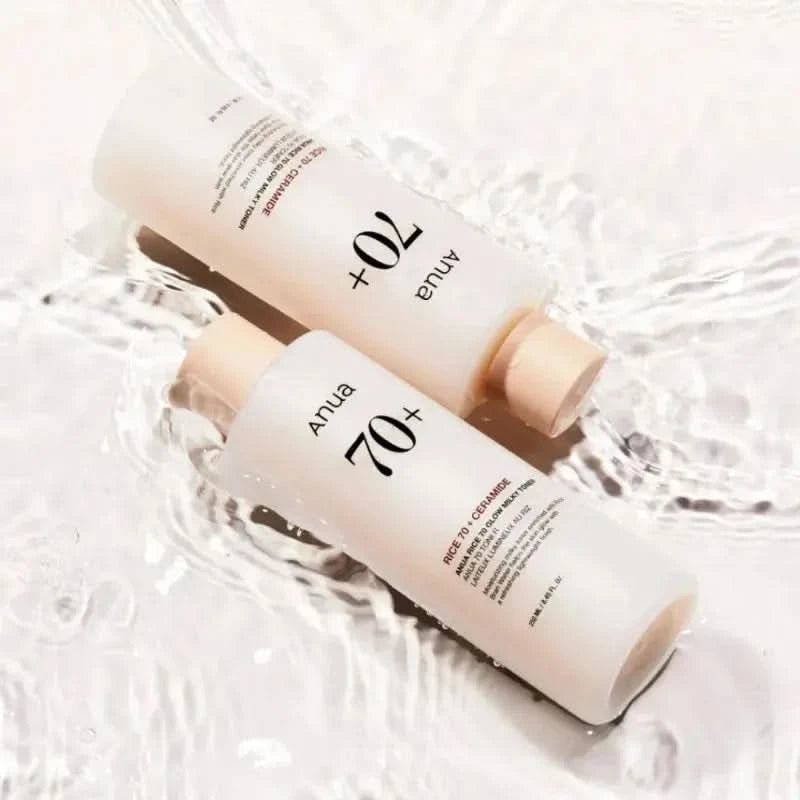 Anua Rice 70 Glowing Milky Toner Brightening Niacinamide Serum Toner Face Toner for Glass Skin Korean Skin Care Beauty Products Jay Cosmetic
