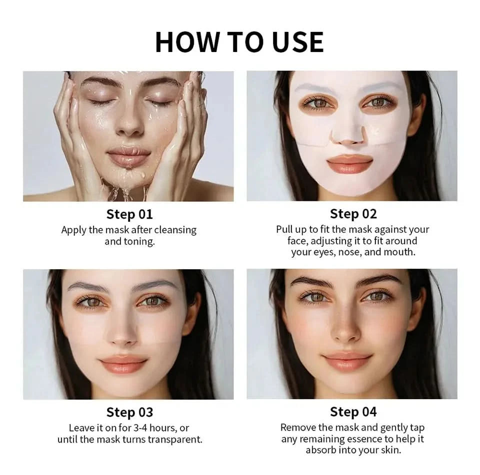 Bio-colagène véritable masque profond supplément collagène hydratant nuit masque hydrogel amélioration de l'élasticité minimisant les pores raffermissant Jay Cosmetic