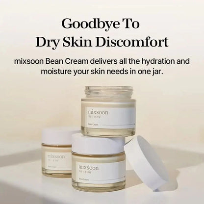 mixsoon Bean cream Vegansnail, Long-lasting Soothing Hydration Cream for face, Korean Skin Care 1.69 fl.oz 50ml Jay Cosmetic